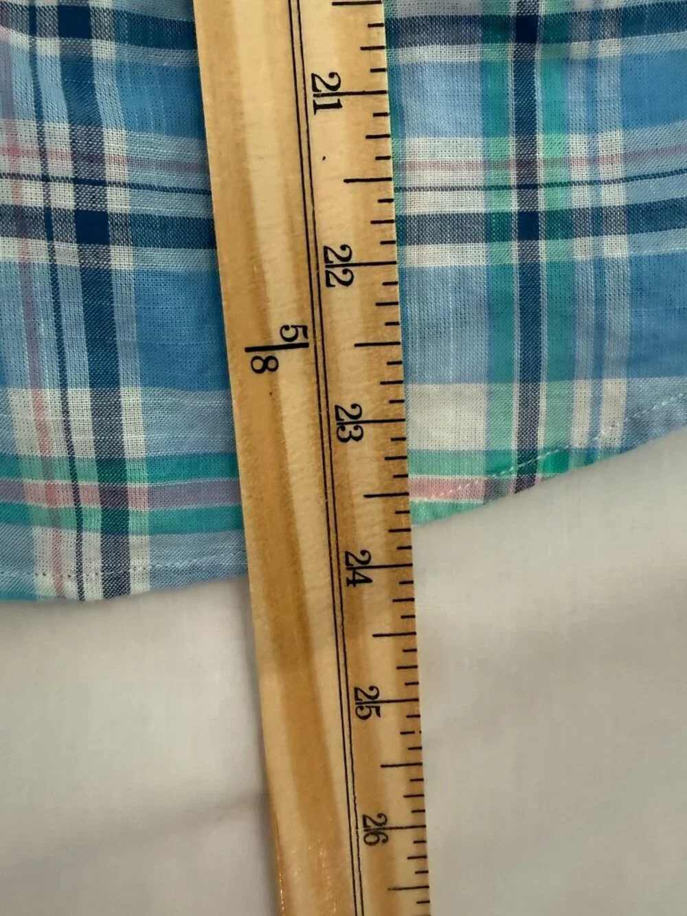 Vineyard Vines Boys Blue Plaid Whale Button-Down Shirt Size M (12-14)